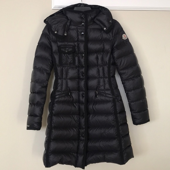 Moncler Hermine Grosgrain Water Resistant Coat - Picture 2 of 8